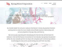 Tablet Screenshot of kyunghoon.com